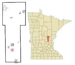Location of Pease, Minnesota