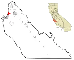 Location in Monterey County and the state of California