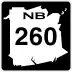 Route 260 marker