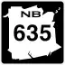 Route 635 marker