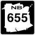 Route 655 marker