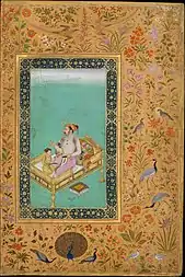 Image 12Folio from the Shah Jahan Album, c. 1620, depicting the Mughal Emperor Shah Jahan (from History of books)