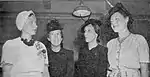 Navy Nurse Corps POWs Chief Nurse Marion Olds, Leona Jackson and Lorraine Christiansen after their release