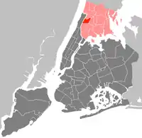 Location in the Bronx