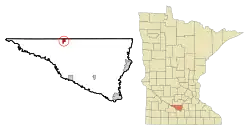 Location of Lafayette, Minnesota