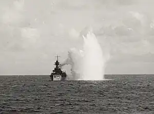 Niels Juel attacked by German aircraft on 29 August 1943