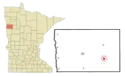 Location of Twin Valley, Minnesota