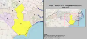 Static map of 2021-3 congressional district