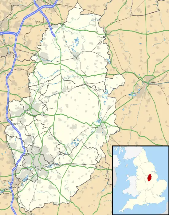 Worksop is located in Nottinghamshire
