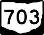 State Route 703 marker