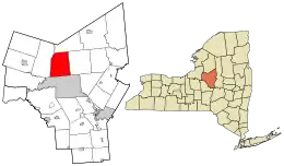 Location in Oneida County and the state of New York.
