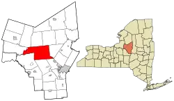 Location within Oneida County and New York