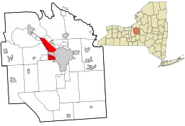 Location in Onondaga County and the state of New York.