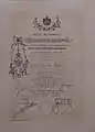 Charter of the Royal Order of the White Eagle Mr. Joce Vujić in 1929