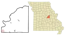 Location of Meta, Missouri
