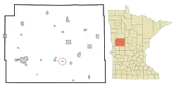 Location of Clitherall, Minnesota