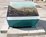 Canaletto painting display cube