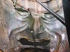 Detail of the face from the inside