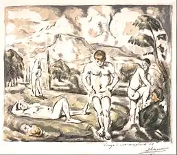 The Bathers (1896-1897), by Paul Cézanne, Blanton Museum of Art, Austin