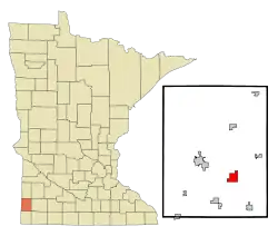 Location of Hatfield, Minnesota