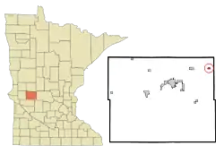Location of Westport, Minnesota