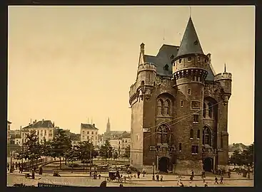The Halle Gate in the late 19th century, after restoration
