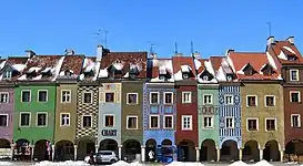Old Market Square – merchant houses, originally 16th century's herring stalls.