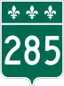Route 285 marker