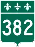Route 382 marker