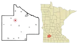 Cities and townships of Redwood County