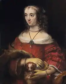 Rembrandt, Portrait of a Lady with a Lap Dog, c. 1665