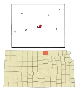 Location within Republic County and Kansas