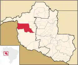 Location in Rondônia state