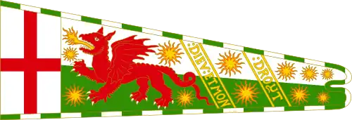 Standard of Henry Tudor used at the Battle of Bosworth Field.