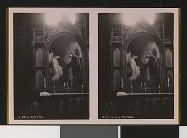 View of the interior altarpiece