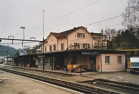Former station building, east side