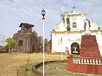 View of the Saint Anne Parish Church from the church patio