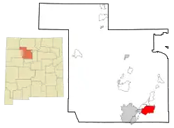 Location of Placitas, New Mexico
