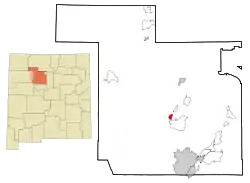 Location of San Ysidro, New Mexico