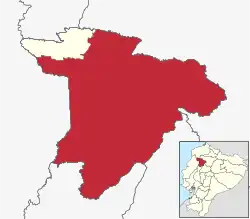 Location of Santo Domingo de los Colorados