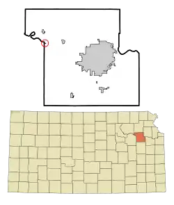 Location within Shawnee County and Kansas