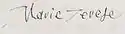 Maria Theresa of Spain's signature