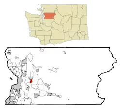 Location of Machias in Snohomish County