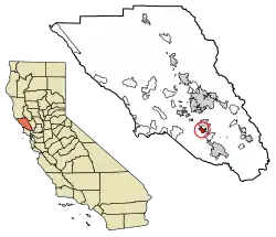 Location of Cotati in Sonoma County, California