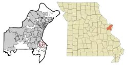 Location of St. George, Missouri