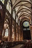 Nave of Strasbourg Cathedral, begun in 1245
