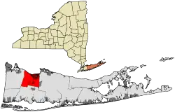Location in Suffolk County