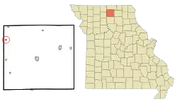 Location of Harris, Missouri