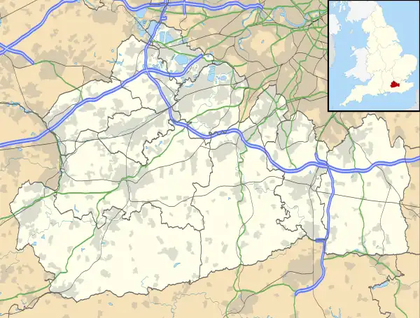Bisley is located in Surrey