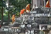 Monks in the south gate